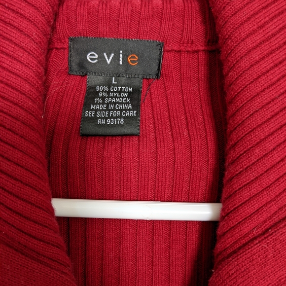 Evie full zip red sweater l/s - Picture 3 of 4